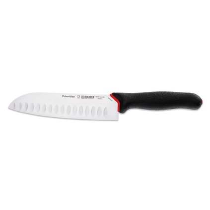 Kuchařský nůž Santoku, 180 mm, černý | GIESSER, PrimeLine Chef