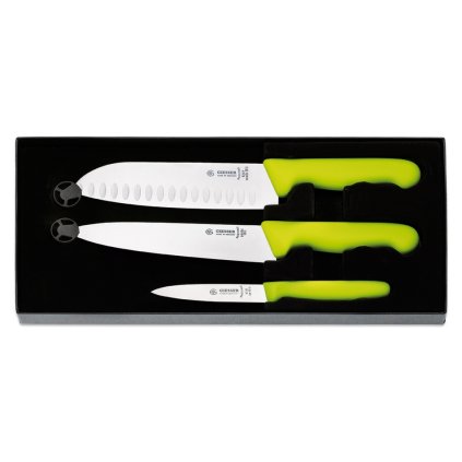 Sada kuchařských nožů, 3 ks, limetková | GIESSER, 9850