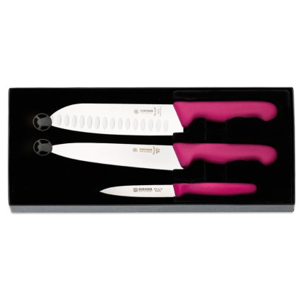 Sada kuchařských nožů, 3 ks, růžová | GIESSER, 9850