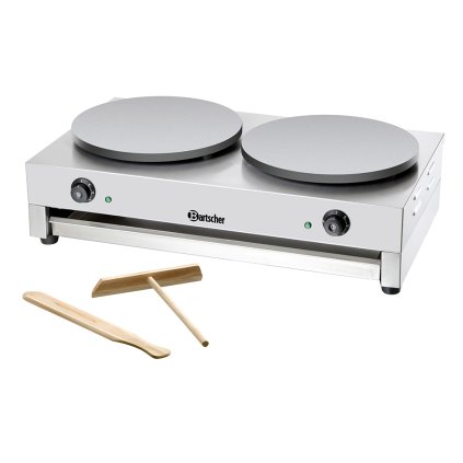 Plynový palačinkovač, dvojitý, 400 mm | BARTSCHER, 104457