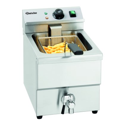 Fritéza s vypouštěcím ventilem 290x550x410 mm, 8 l | BARTSCHER, IMBISS I