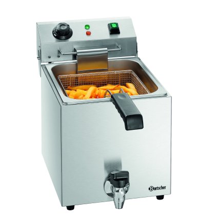 Fritéza s vypouštěcím ventilem 9 l, 3,3 kW, 300x530x385 mm | BARTSCHER, Snack III Plus