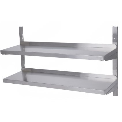 Závěsná dvojitá police nastavitelná, 800x300x600 mm | TECHNICA, 833082