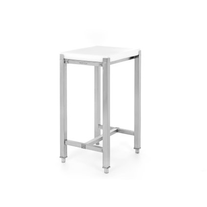 Řeznické prkno polyetylénové na ocelovém podstavci 500x400x860 mm | TECHNICA, Gold Line