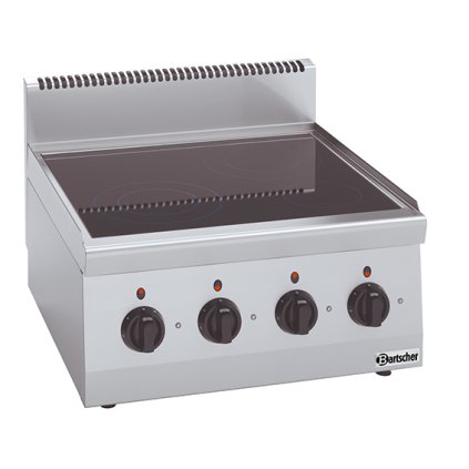 Sklokeramický sporák 4 varné zóny, 600x600x290 mm | BARTSCHER, 600 Imbiss