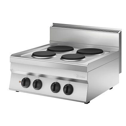 Elektrický sporák 4 plotýnky, 700x650x295 mm | BARTSCHER, 650 Snack