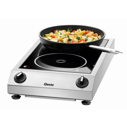 Indukční vařič, dvojitý, 3,5 kW, 340x590x110 mm | BARTSCHER, ITH 35ZS-210