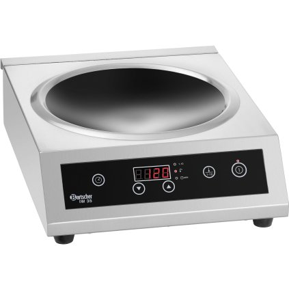 Indukční wok, 3,5 kW, 340x440x125 mm | BARTSCHER, 105986