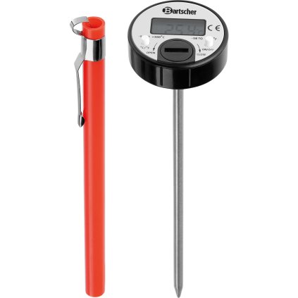Digitální teploměr, -55 až 300 stupňů Celsia, 34x34x160 mm | BARTSCHER, 293043