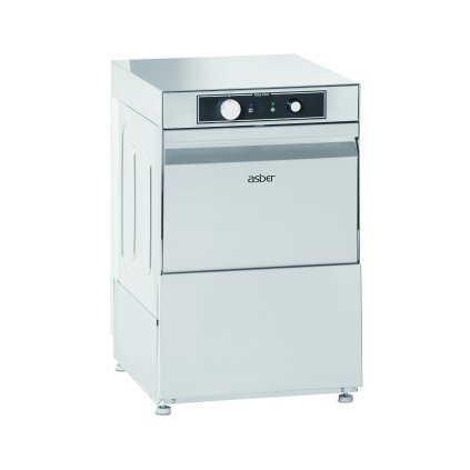 Myčka na sklo s dávkovačem leštícího prostředku a odpadovým čerpadlem, koš 350x350 mm | ASBER, GE-350 B