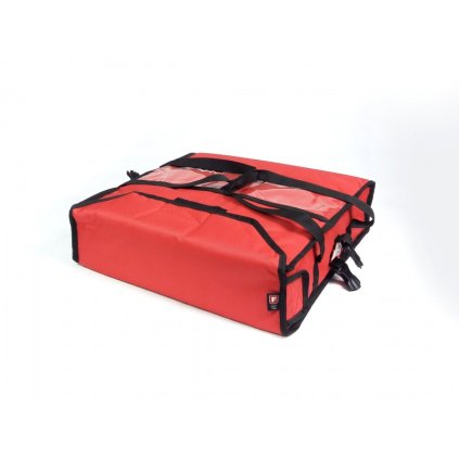 Taška na pizzu na 2 krabice 450x450 mm, material Cordura, červená s černým lemováním | FURMIS, T2L