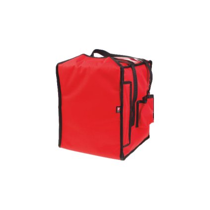 Taška na pizzu na 8 krabic 350x350 mm, material Cordura, černá s červeným lemováním | FURMIS, T8S