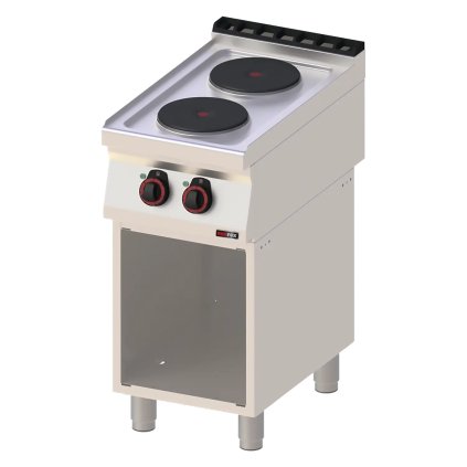 Sporák elektrický 2x plotýnka s podestavbou 400 V | REDFOX - SP 70/40 E