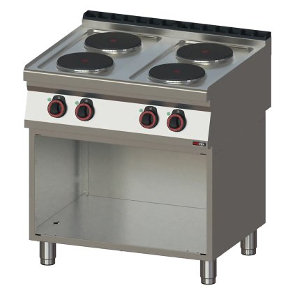 Sporák elektrický 4x plotýnka s podestavbou 400 V | REDFOX - SP 70/80 E