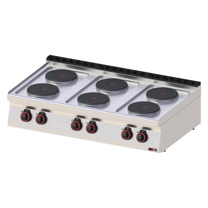 Sporák elektrický 6x plotýnka bez podestavby 400 V | REDFOX - SP 70/012 E