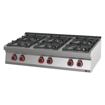 Sporák plynový 6x hořák ECO bez podestavby | REDFOX - SPB 70/012 G