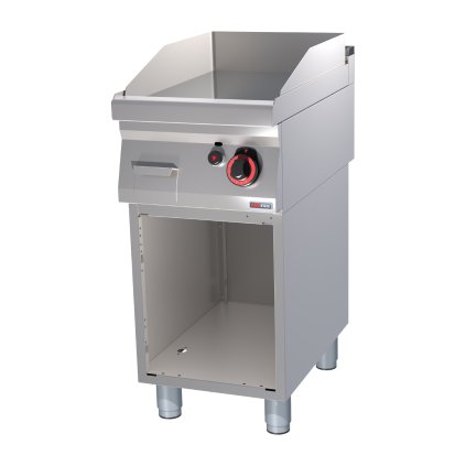 Grilovací deska 40x51 plynová chromovaná hladká s podestavbou | REDFOX - FTHC 70/40 G