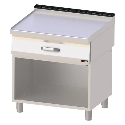 Pracovní plocha 80x64 - 1x zásuvka 2x GN 1/1 | REDFOX - PP 70/80