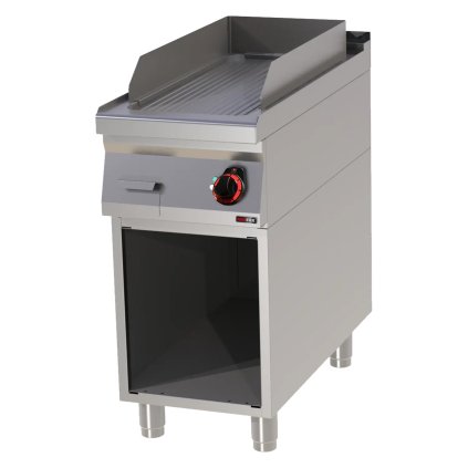 Grilovací deska 31x65 elektrická rýhovaná s podestavbou 400 V | REDFOX - FTR 90/40 E