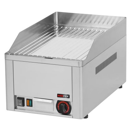 Grilovací deska 32x48 elektrická chromovaná rýhovaná stolní 230 V | REDFOX - FTRC 30 E