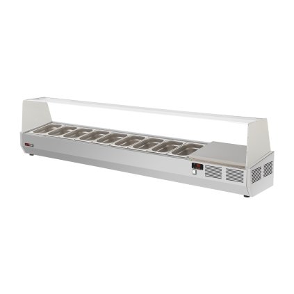 Vitrinka chladicí 200 cm GN 1/4 pro RTP 3D | REDFOX - RCH 4200