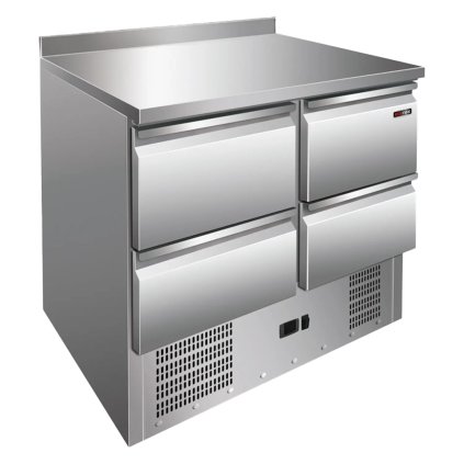 Stůl chladicí 2x2 zásuvky, salátový | REDFOX - MTZ 904