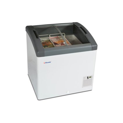 Pultová mraznička, posuv. oblé víko | Elcold Focus 73 GREY