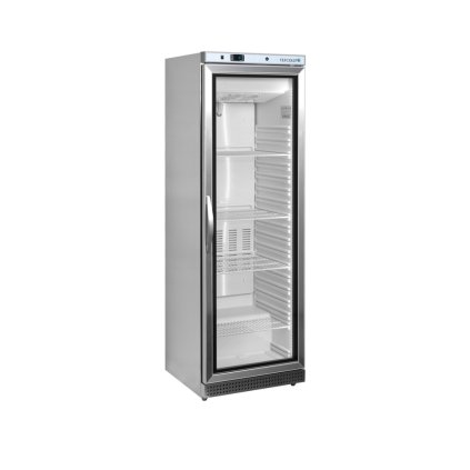 Mrazicí skříň prosklené dveře, nerez | TEFCOLD UF 400 VSG