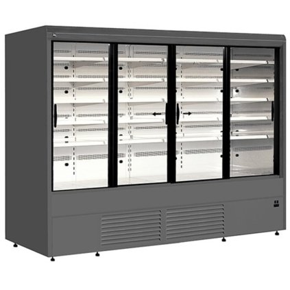 Chladicí vitrína přístěnná, posuv. dveře | Juka Varna 250/80 DP