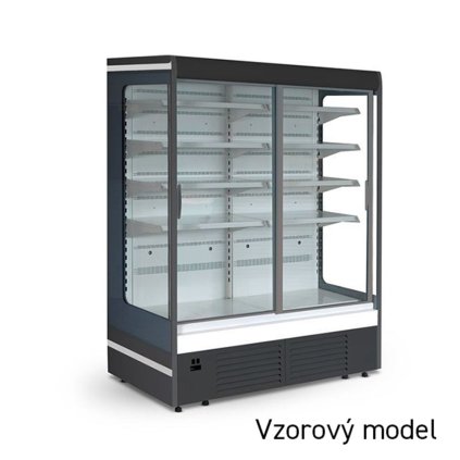 Chladicí vitrína přístěnná, posuv. dveře | Juka Ryga 250/80 DP