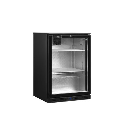 Minibar prosklené křídlové dveře, černá | TEFCOLD DB126H