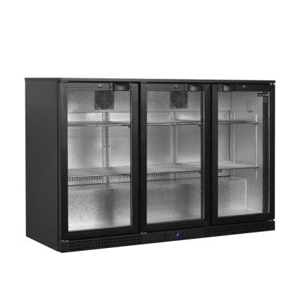 Minibar prosklené křídlové dveře, černá | TEFCOLD BA31H