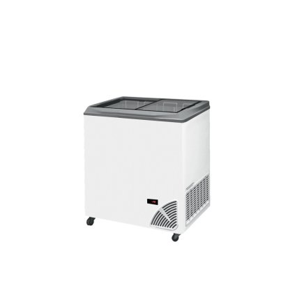 Pultová mraznička prosklené rovné víko | ARO 201/2 Grey Edge