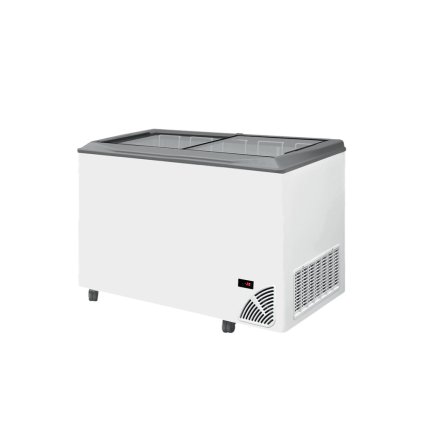 Pultová mraznička prosklené rovné víko | ARO 501/2 Grey Edge