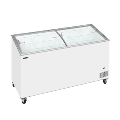 Pultová mraznička prosklené oblé víko | TEFCOLD IC 551 SCEB