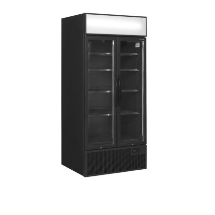 Chladicí skříň prosklené kř. dveře | TEFCOLD FSC891H Black
