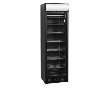 Mrazicí skříň prosklené dveře, černá | TEFCOLD UFSC371GCP Black