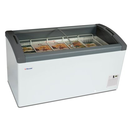 Pultová mraznička, posuv. oblé víko | Elcold Focus 131 GREY