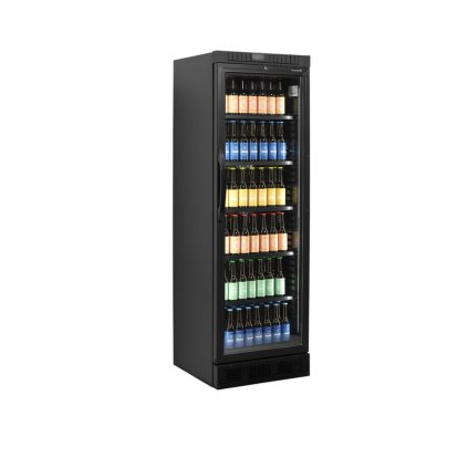 Chladicí skříň prosklené dveře | TEFCOLD CEV 435 BLACK