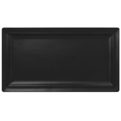 RAK Talíř obdélný 38 × 21 cm, černá | RAK Porcelain, NFCLRP38BK-6