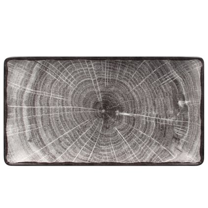 RAK Woodart talíř obdélný 33,5 × 18,1 cm – šedá | RAK Porcelain, WDEDRG33BG-6