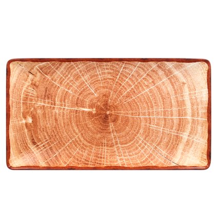 RAK Woodart talíř obdélný 33,5 × 18,1 cm – světle hnědá | RAK Porcelain, WDEDRG33TB-6