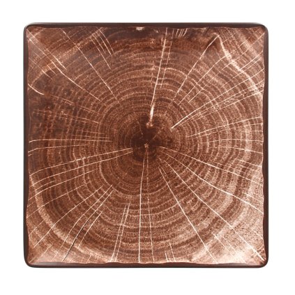 RAK Woodart talíř čtvercový 30 × 30 cm – tmavě hnědá | RAK Porcelain, WDEDSQ30OB-6