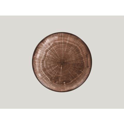 RAK Woodart talíř mělký coupe 27 cm – tmavě hnědá | RAK Porcelain, WDNNPR27OB-12