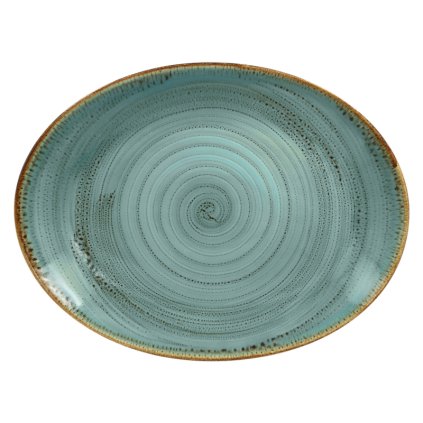RAK Twirl talíř oválný 36 × 27 cm – lagoon | RAK Porcelain, TWNNOP36LA-6