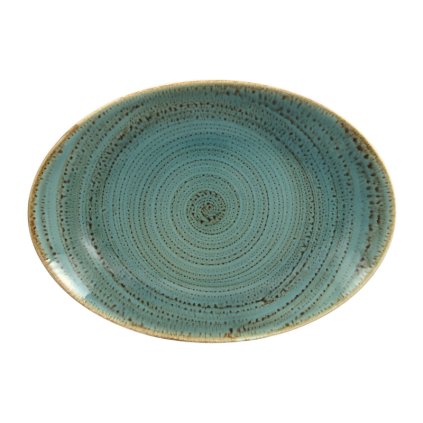 RAK Twirl talíř oválný 32 × 23 cm – lagoon | RAK Porcelain, TWNNOP32LA-6