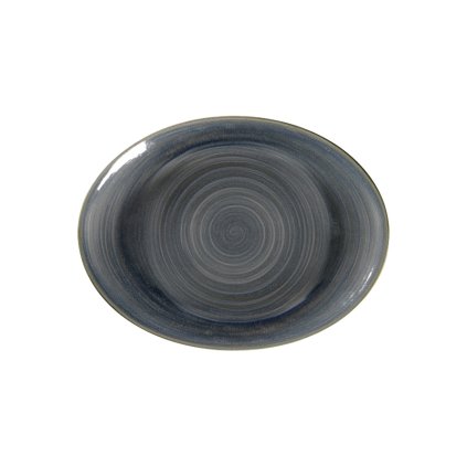 RAK Spot talíř oválný 36 × 27 cm, šedomodrý | RAK Porcelain, SJDNNOP36-6