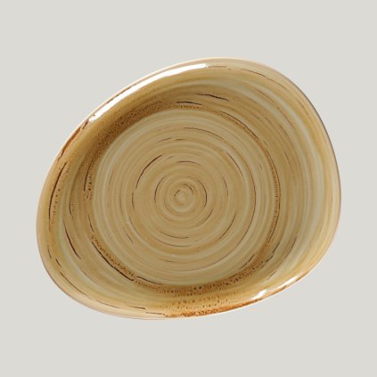 RAK Spot talíř mělký 28 × 22,5 cm – hnědý granát | RAK Porcelain, SGRFLFP28-12