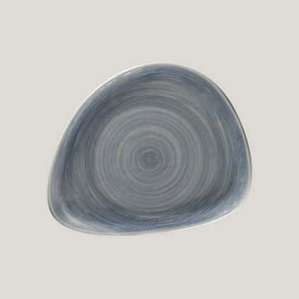 RAK Spot talíř mělký 24 × 19,5 cm, šedomodrý | RAK Porcelain, SJDFLFP24-12