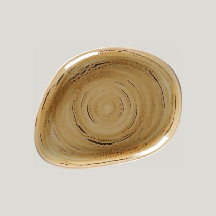 RAK Spot talíř mělký 22 × 16,5 cm – hnědý granát | RAK Porcelain, SGRFLFP22-12